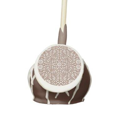 Mocha Brown Talavera Tile Spanish Style Fiesta Cake Pops