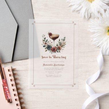 Mocha Mousse "Love is Brewing"  Photo Vellum