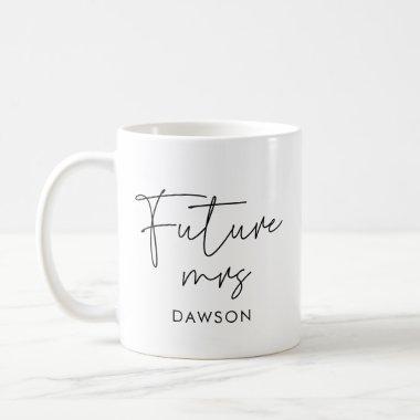 Modenr minimalist Future Mrs personalized Coffee Mug