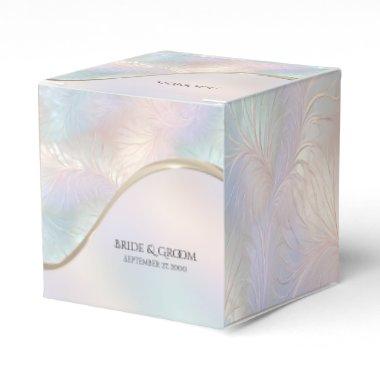 Modern Abstract Iridescent Favor Box