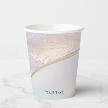 Modern Abstract Iridescent Paper Cups