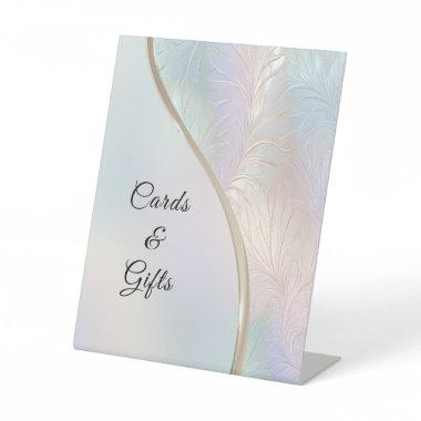 Modern Abstract Iridescent Tabletop Signs