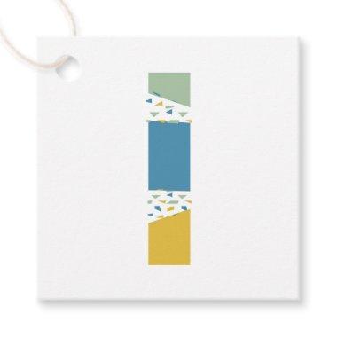 Modern Abstract Letter L Monogram Personalized Favor Tags