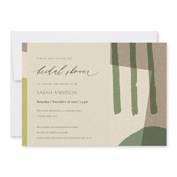 MODERN ABSTRACT LIME GREEN ARTISTIC