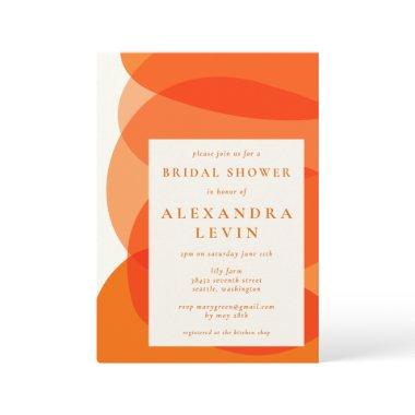 Modern Abstract Shapes in Orange  Inv