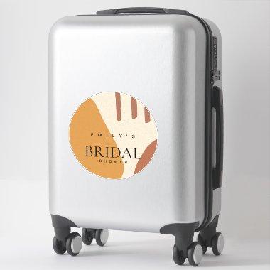 Modern Abstract Terracotta Artistic  Sticker