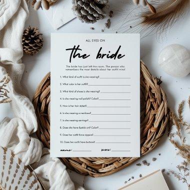 Modern All Eyes On The Bride  Game