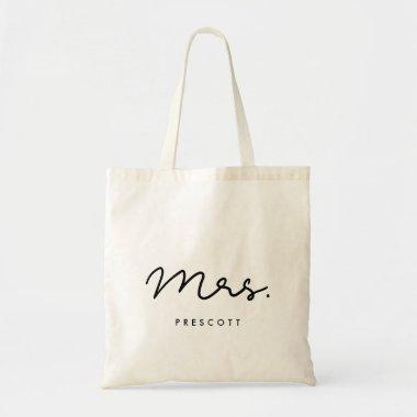 Modern and minimalist Mrs. Tote Bag