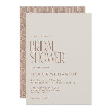 Modern Arch Lines Geometric Brown