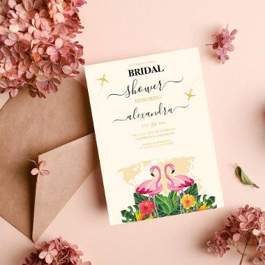 Modern Black and Gold Destination Passport Bridal