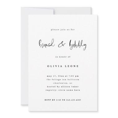 Modern Black and White | Brunch and Bubbly