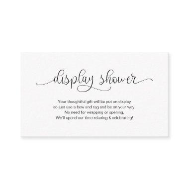 Modern Black Hand Lettered design, Display Shower Enclosure Invitations