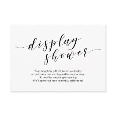 Modern black typeface, Display Shower Enclosure