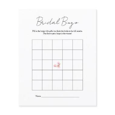 Modern Black White  Bingo Game Flyer