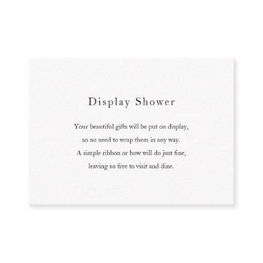 Modern Black White Display Shower