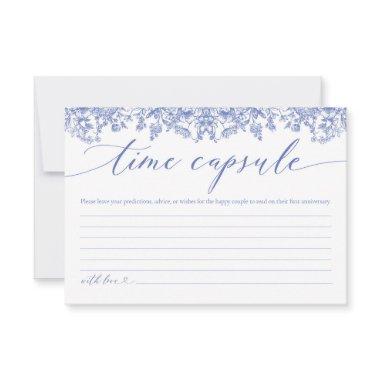Modern Blue Floral  Time Capsule