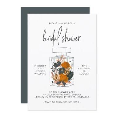 Modern Blue Floral Perfume Brunch