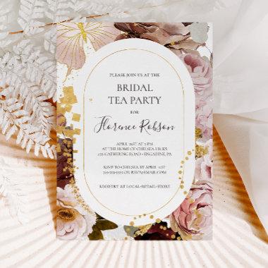 Modern Blush Floral | Bridal Tea Party Invitations