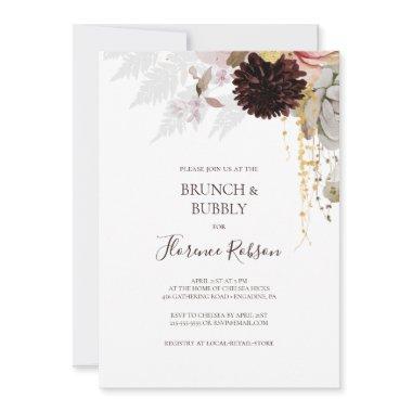 Modern Blush Floral | Brunch and Bubbly Shower