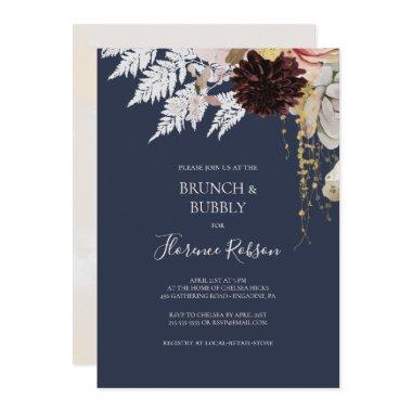 Modern Blush Floral | Navy Brunch and Bubbly