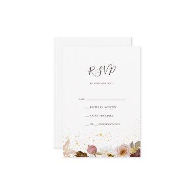 Modern Blush Floral | RSVP Card