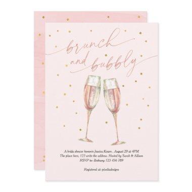 modern blush simple pop the bubbly, chic champagne