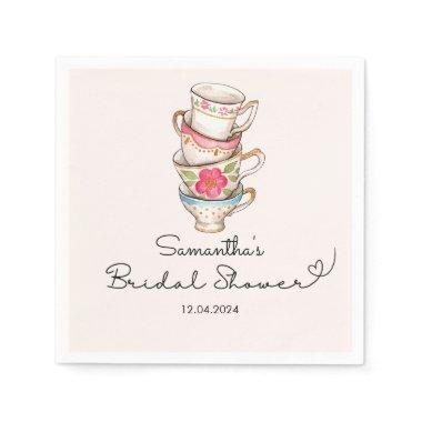 Modern Blush Tea Party  Napkins