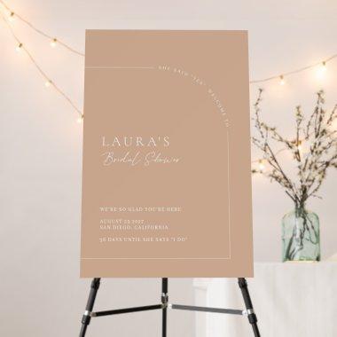 Modern Boho Tan Arch  Foam Board
