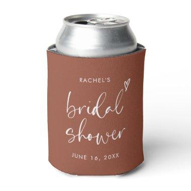 Modern Boho Terracotta  Can Cooler