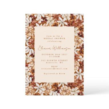 Modern Boho Terracotta Wildflowers