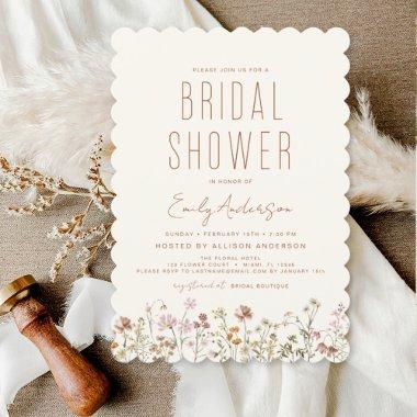 Modern Boho Wildflower  Elegant