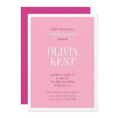 Modern Bold Pink Magenta Wedding