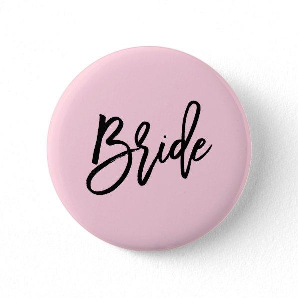 Modern Bridal Party Wedding Pinback Button