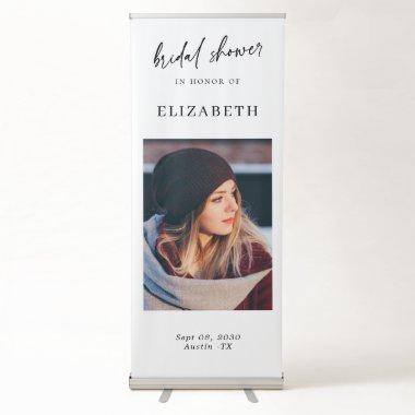 Modern  : Minimalist Photo Welcome Retractable Banner