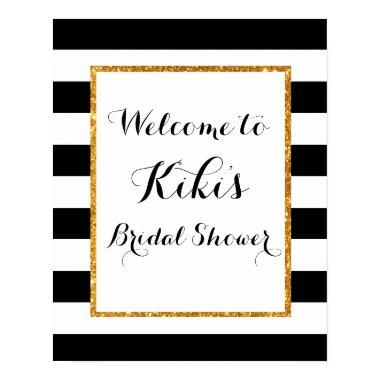 Modern bridal shower welcome sign