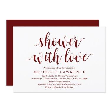 Modern  With Love Celebration Invitat