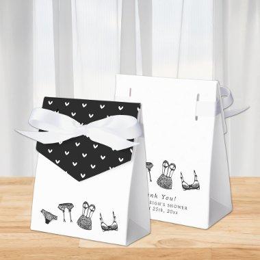 Modern Brush Script Lingerie  Favor Boxes
