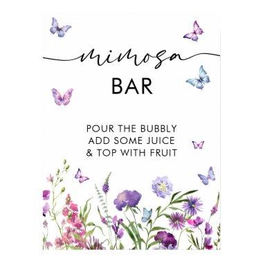 Modern Butterflies  Mimosa Bar Sign