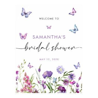 Modern Butterflies  Welcome Sign