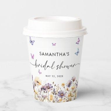 Modern Butterflies  Welcome Sign Paper Cups