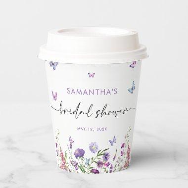 Modern Butterflies  Welcome Sign Paper Cups