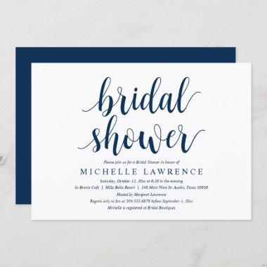 Modern Calligraphy, Bridal Shower Celebration Invi Invitations