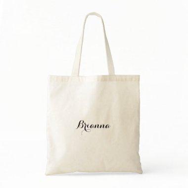 Modern Calligraphy Bridesmaid Tote Bag