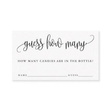 Modern Calligraphy Guess How Many Game