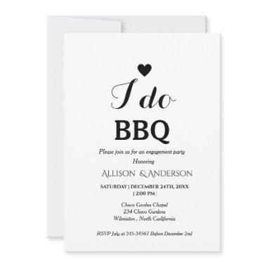 Modern calligraphy i do bbq engagement party