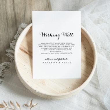 Modern Calligraphy Wedding Wishing Well Enclosure