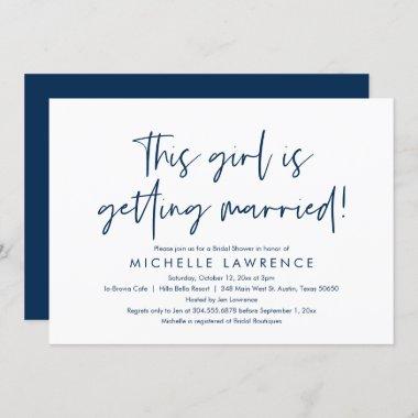 Modern Casual and Fun, Bridal Shower Beach Party I Invitations