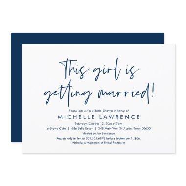 Modern Casual and Fun, Bridal Shower Beach Party I Invitations