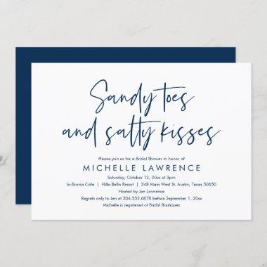 Modern Casual and Fun, Bridal Shower Beach Party I Invitations