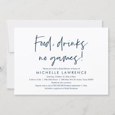 Modern Casual, fun and playful Bridal Shower Party Invitations